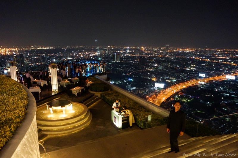 【曼谷夜景】蓮花酒店63F Sirocco Sky Bar 空中酒吧/喝調酒/看夜景/酒吧推廌