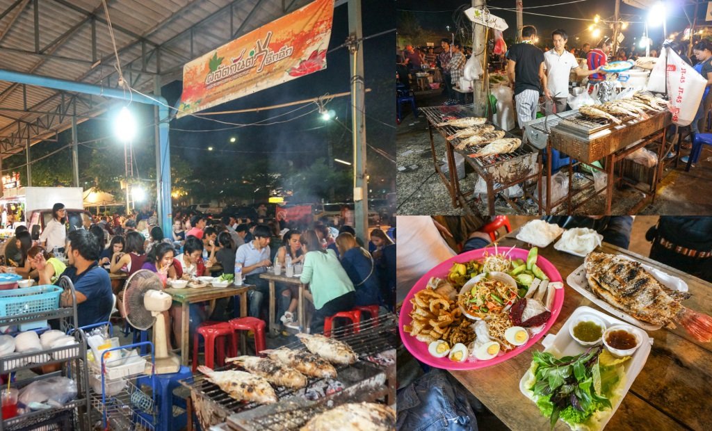 曼谷夜市, 曼谷美食, 泰國自由行, 曼谷自由行, 曼谷景點, 曼谷必去, 火車夜市, 席琳卡娜火車夜市