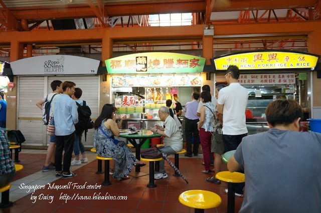 福順錦記燒臘麵家, 69號冰茶室, 牛車水, 燒臘飯, 新加坡美食, 新加坡自由行, 麥士威熟食中心