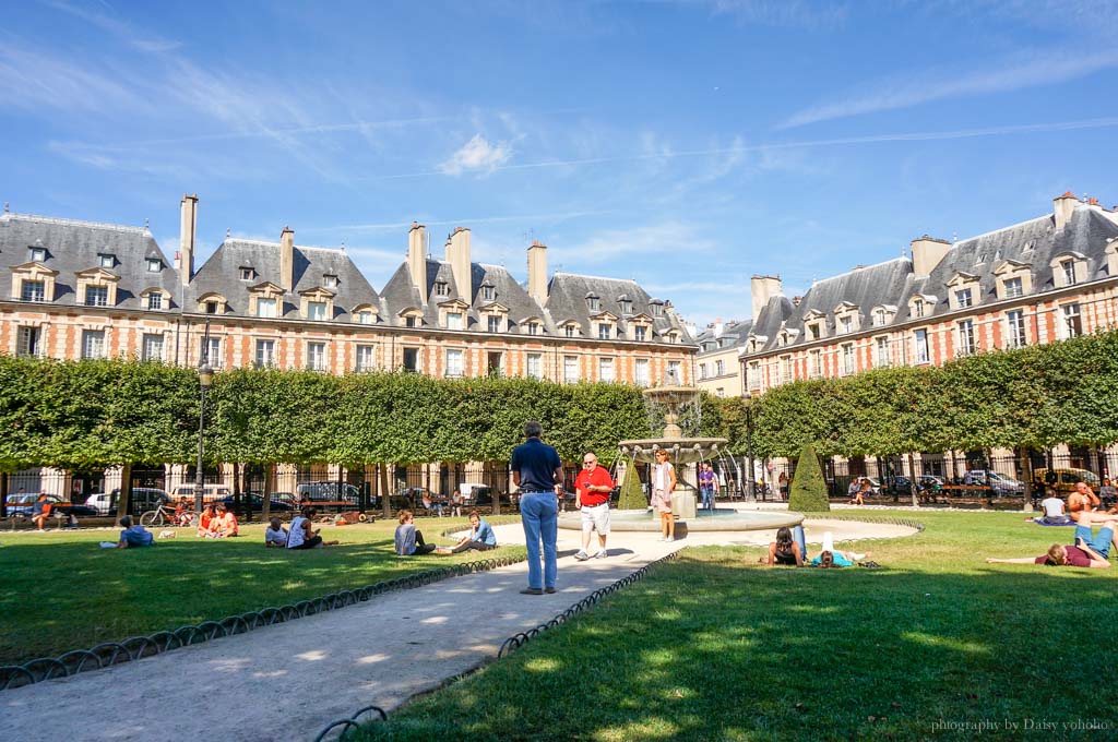Place-des-Vosges, 孚日廣場, 巴黎景點, 巴黎自助旅行, 法國自助. 歐洲旅遊, 巴士底, 雨果故居, 瑪黑區
