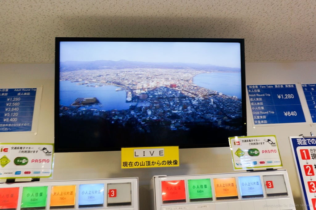 函館夜景，北海道函館山百萬夜景，日本三大夜景之一，搭纜車就可到！