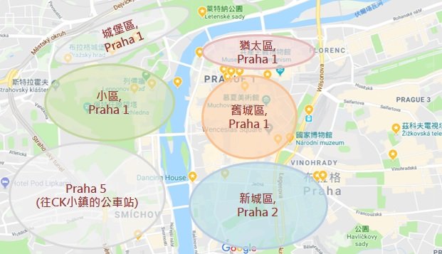 PRAGUE地圖, 布拉格分區, 捷克布拉格, 布拉格景點, 布拉格住宿, 捷克自由行