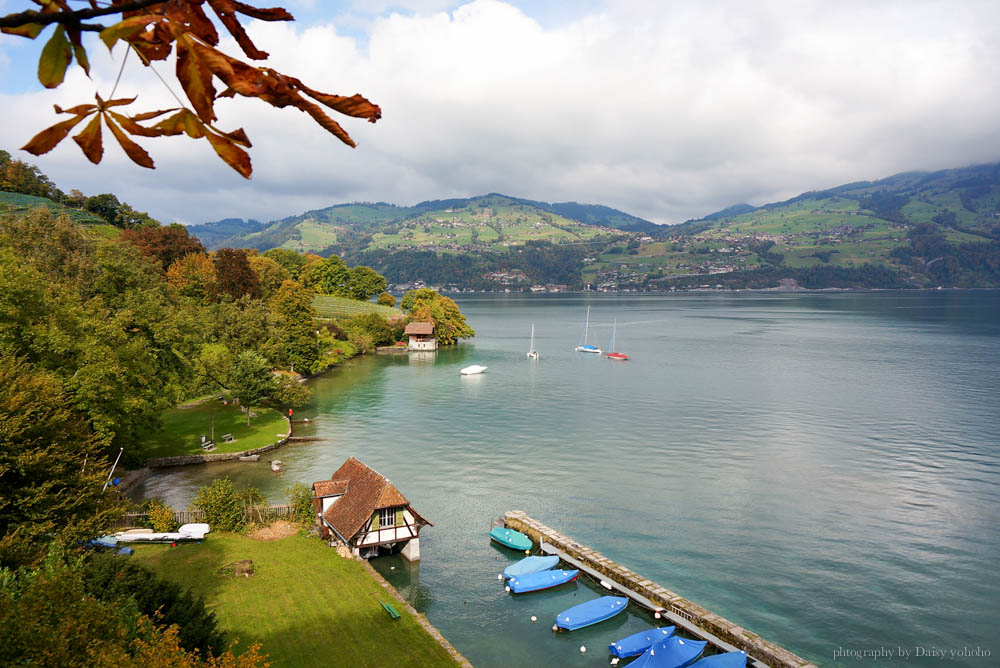 spiez, 施皮茲, 圖恩湖, Thunersee, 瑞士小鎮, 瑞士遊船