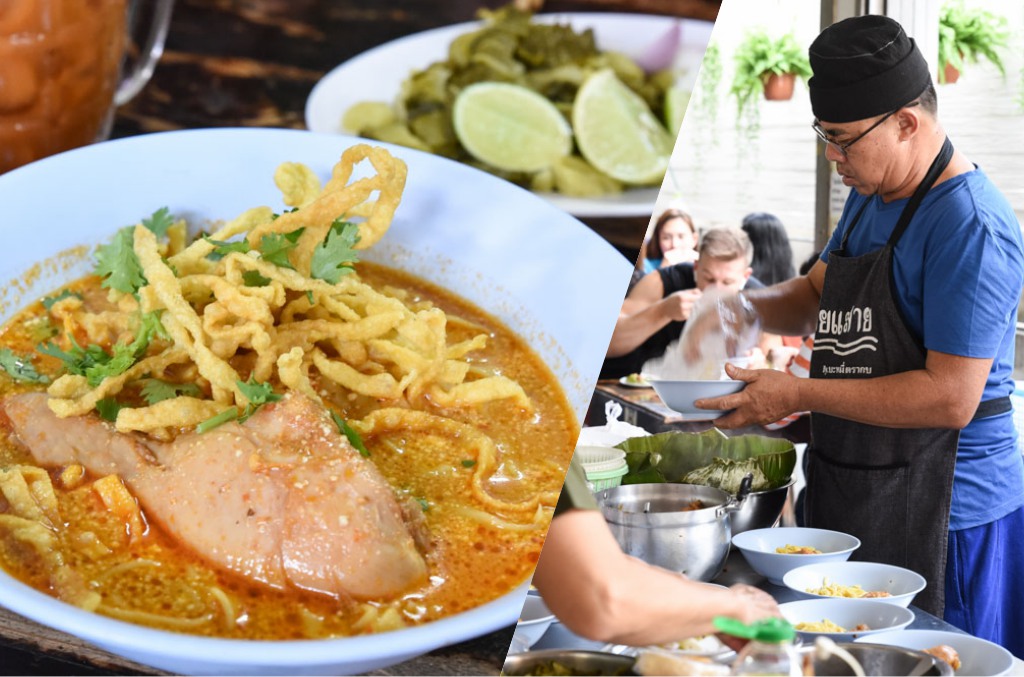 清邁小吃, 咖哩雞肉麵, 清邁美食, 清邁自由行, 清邁自助, curry-noodle