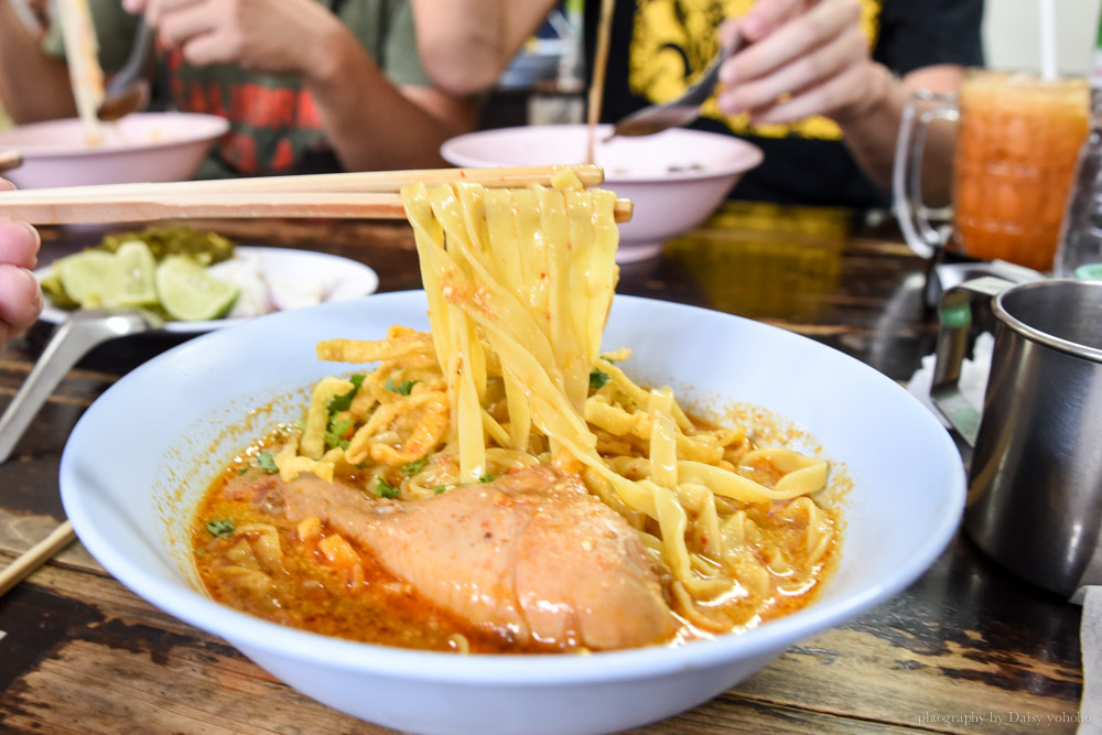 清邁小吃, 咖哩雞肉麵, 清邁美食, 清邁自由行, 清邁自助, curry-noodle