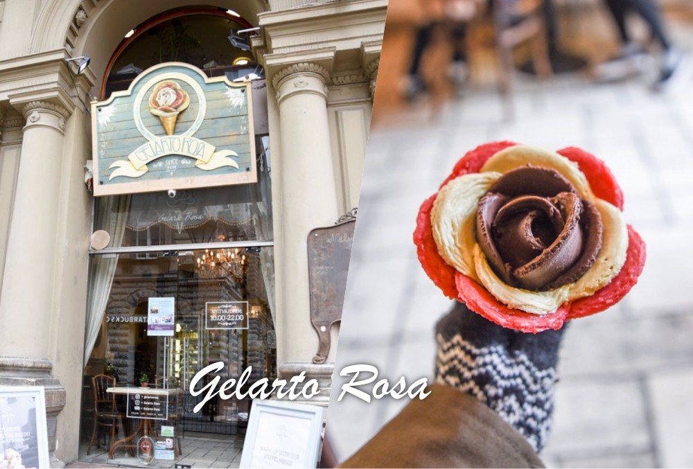 Gelarto Rosa, 花瓣冰淇淋, 布達佩斯美食, 歐洲冰淇淋, 布達佩斯甜點, 布達佩斯自由行