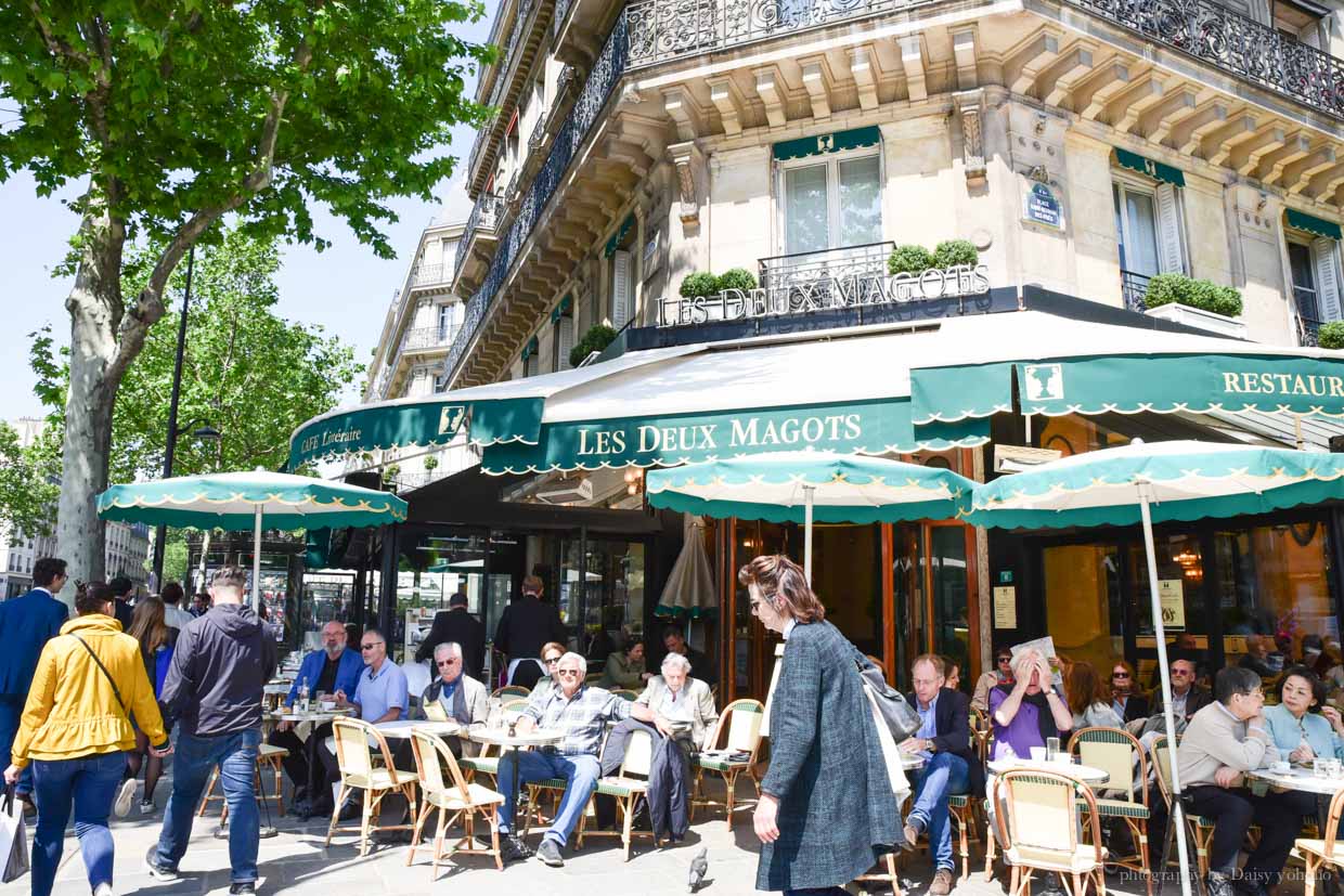 Les Deux Magots, 雙叟咖啡, 左岸咖啡館, 巴黎左岸咖啡, 巴黎咖啡, 塞納河畔