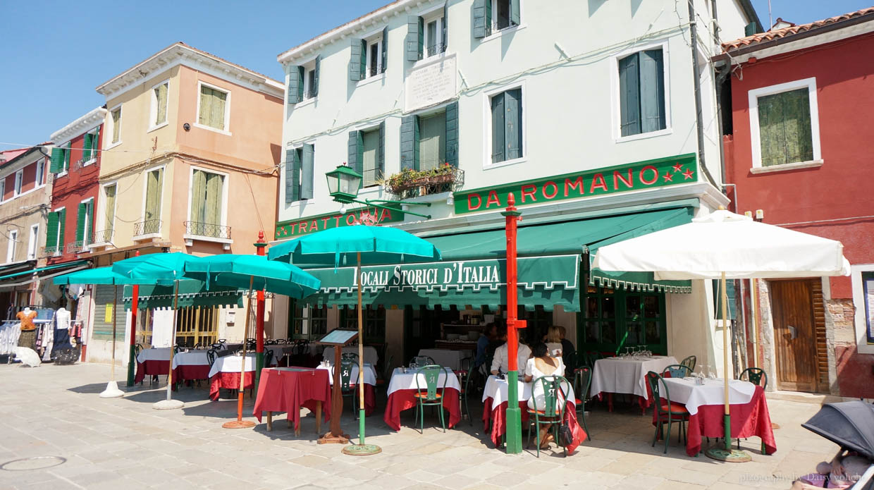 Trattoria Da Romano, 威尼斯美食, 彩虹島美食, 魚湯燉飯, 米其林餐廳, 義大利美食