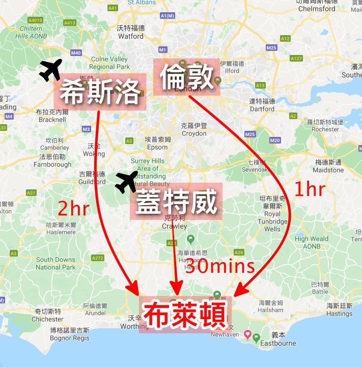 Brighton, 布萊頓, 布萊頓交通, 英國布萊頓, 倫敦布萊頓, 布萊頓地圖