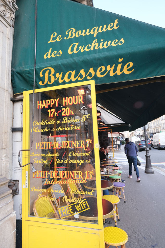 Le Bouquet des Archives, 瑪黑區美食, 瑪黑區餐廳, 瑪黑區咖啡廳, 巴黎早餐, 法式三明治, 巴黎咖啡廳