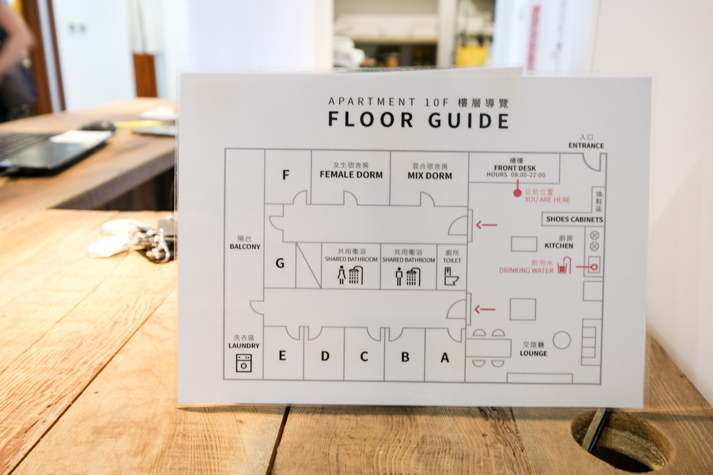 公寓十樓, Apartment 10F, 住宿心得, 台北車站青年旅館, 公寓10F早餐, 無印風青旅