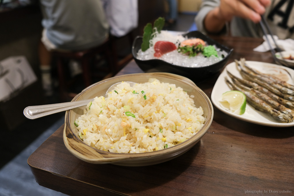 海安路宵夜益田居酒屋, 玫瑰生魚片, 炸蝦壽司, 台南居酒屋, 台南宵夜, 海安路美食, 台南日本料理, 海安路日本料理