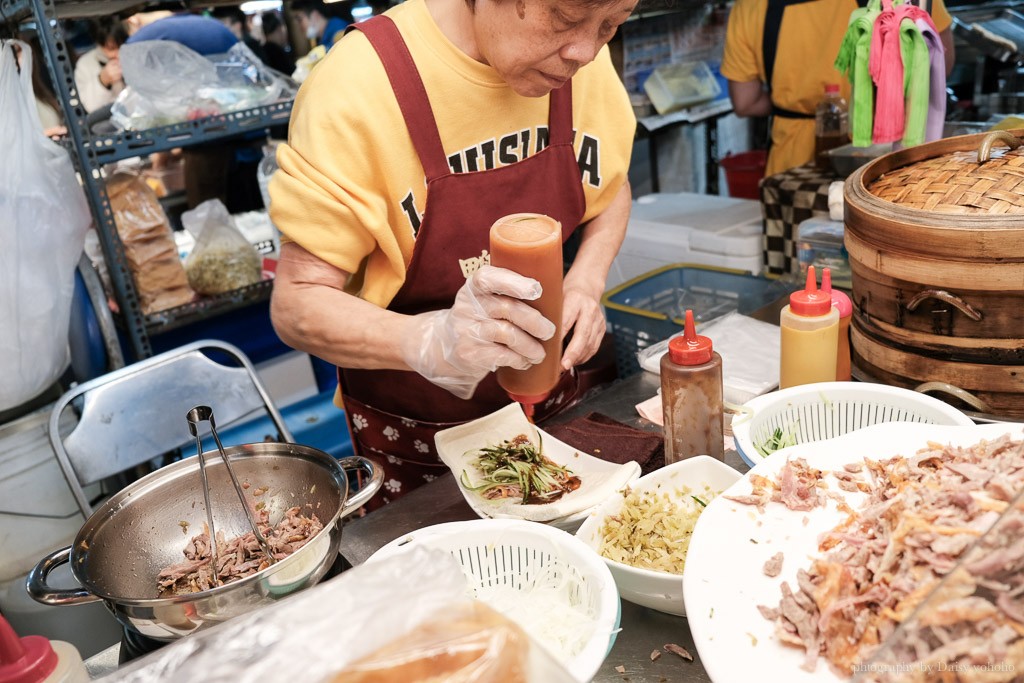 瑞豐夜市, 瑞豐夜市必吃推薦, 高雄夜市, 高雄巨蛋站美食, 鴨香寶烤鴨夾餅, 瑞豐夜市第三排