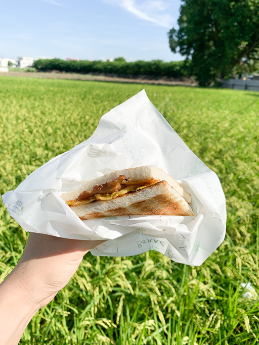 嘉義好吃的肉蛋吐司，東義路近林森路口