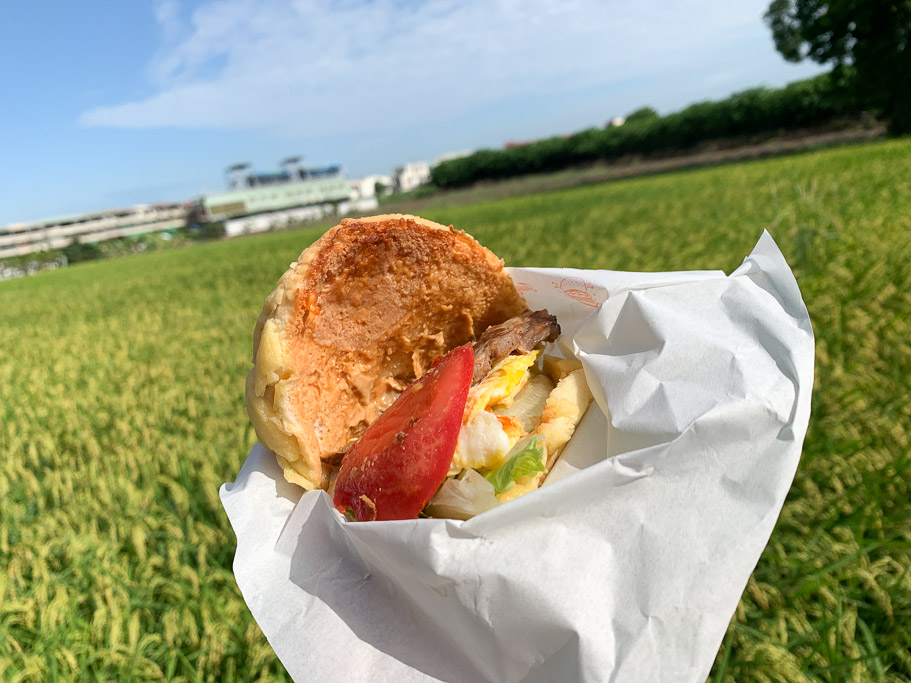 早餐好樂菠蘿堡, 嘉義早午餐, 花生醬漢堡