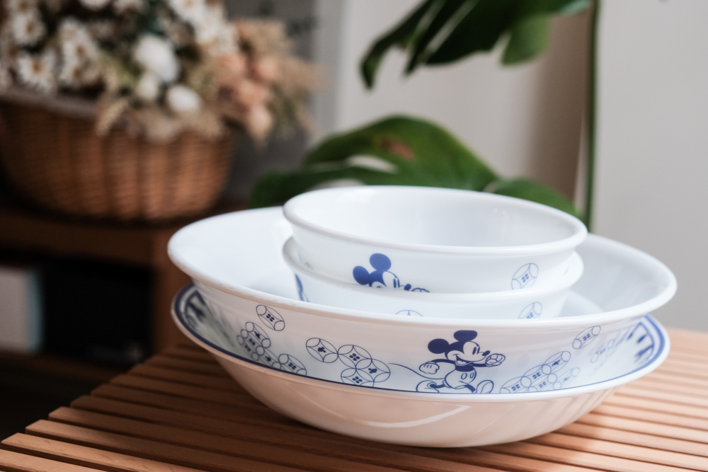 美國康寧餐具, 青花瓷, 米奇餐盤, 米奇系列, 米奇餐廚周邊, 晶鑚鍋, 康寧鍋, 透明玻璃鍋, 透明湯鍋