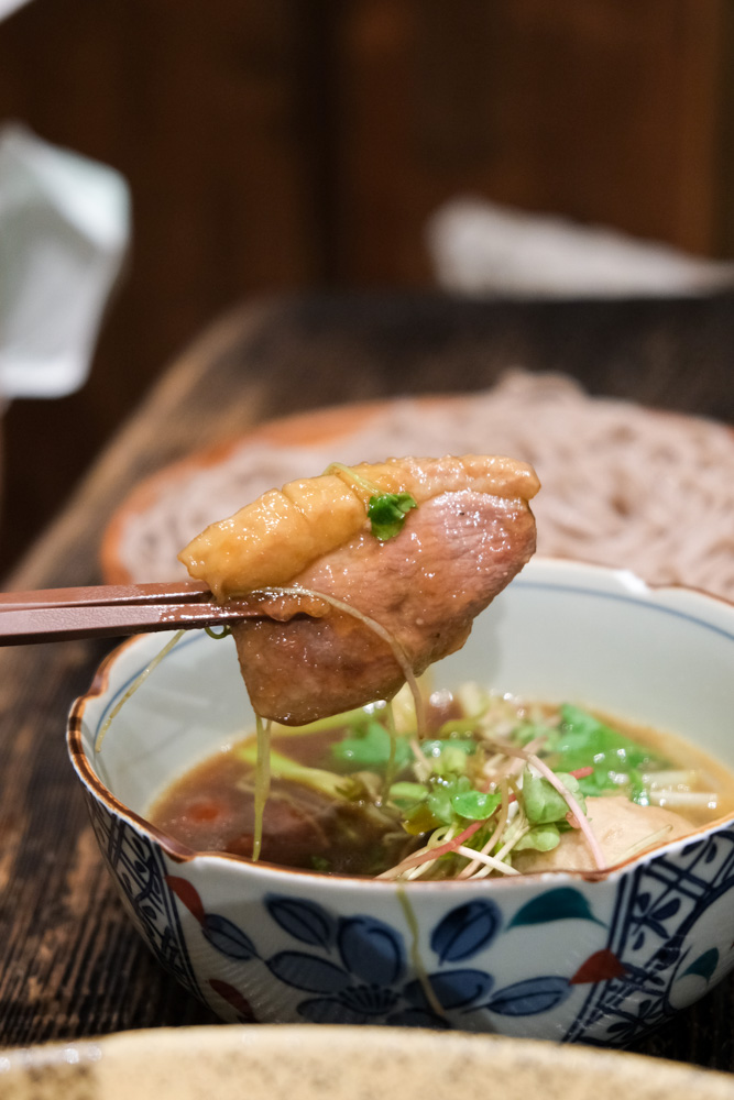 二月半そば蕎麦麺，冷、沾、湯三種吃法的日式蕎麥麵，台北中山站美食推薦！