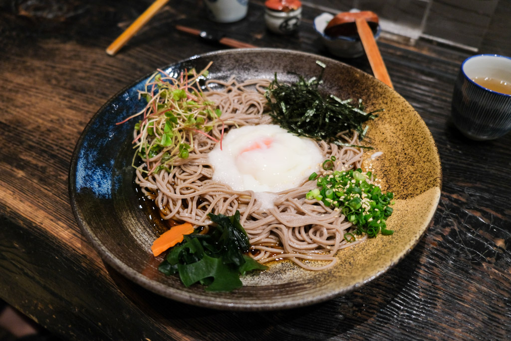 二月半蕎麥麵, 二月半そば, 中山站美食, 台北美食, 台北蕎麥麵, 蕎麥麵專賣店, 二月辦山藥蕎麥冷麵