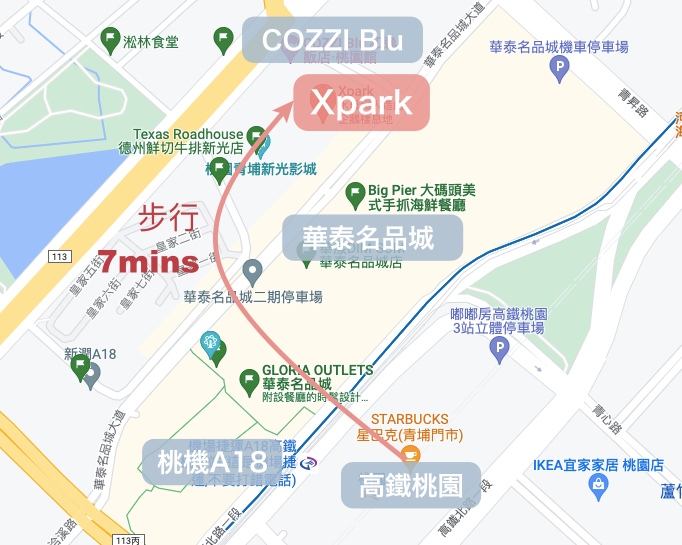 Xpark攻略, Xpark交通方式, Xpark停車場