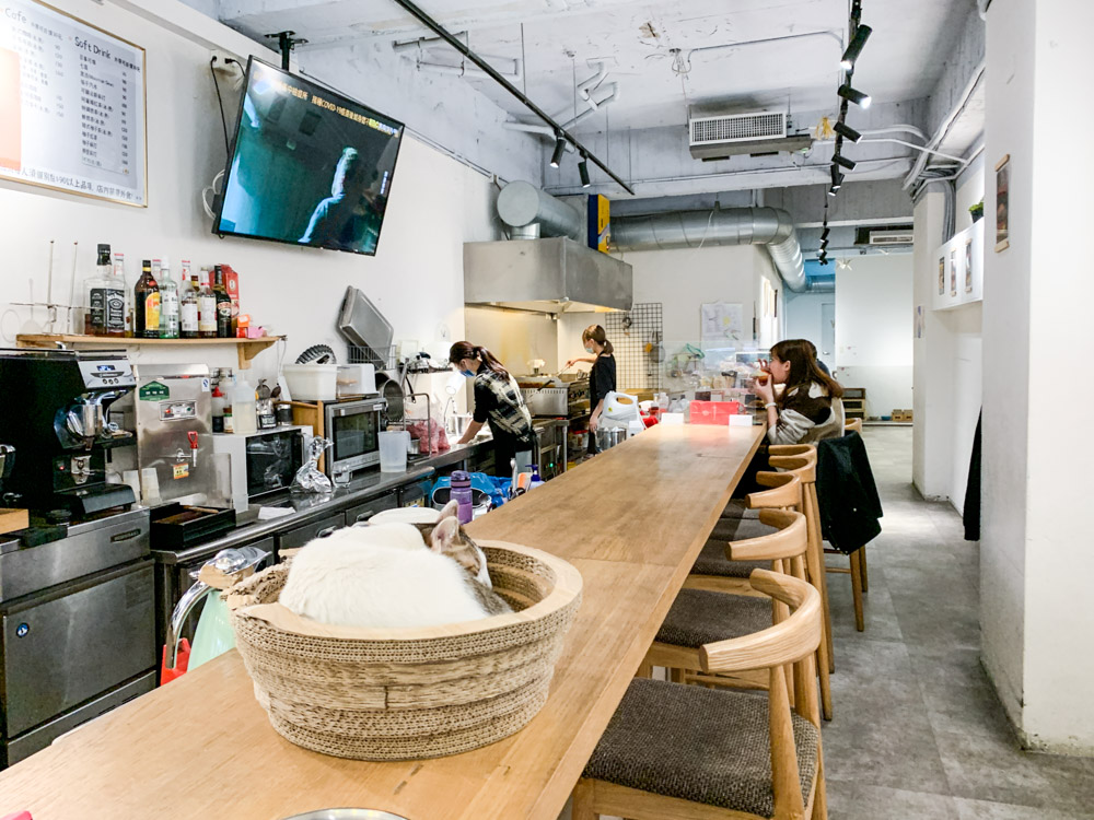 TakeOut Burger&Cafe 民權店，邊吃漢堡邊吸貓，貓奴控必去的美式漢堡店！