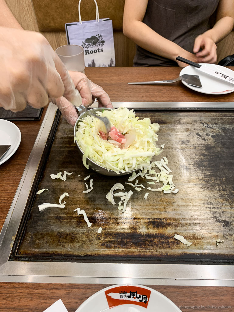 鶴橋風月大阪燒, 台南三井outlet大阪燒, 台南三井outlet美食, 鐵板美食, 鶴橋風月炒麵, 日本來台美食