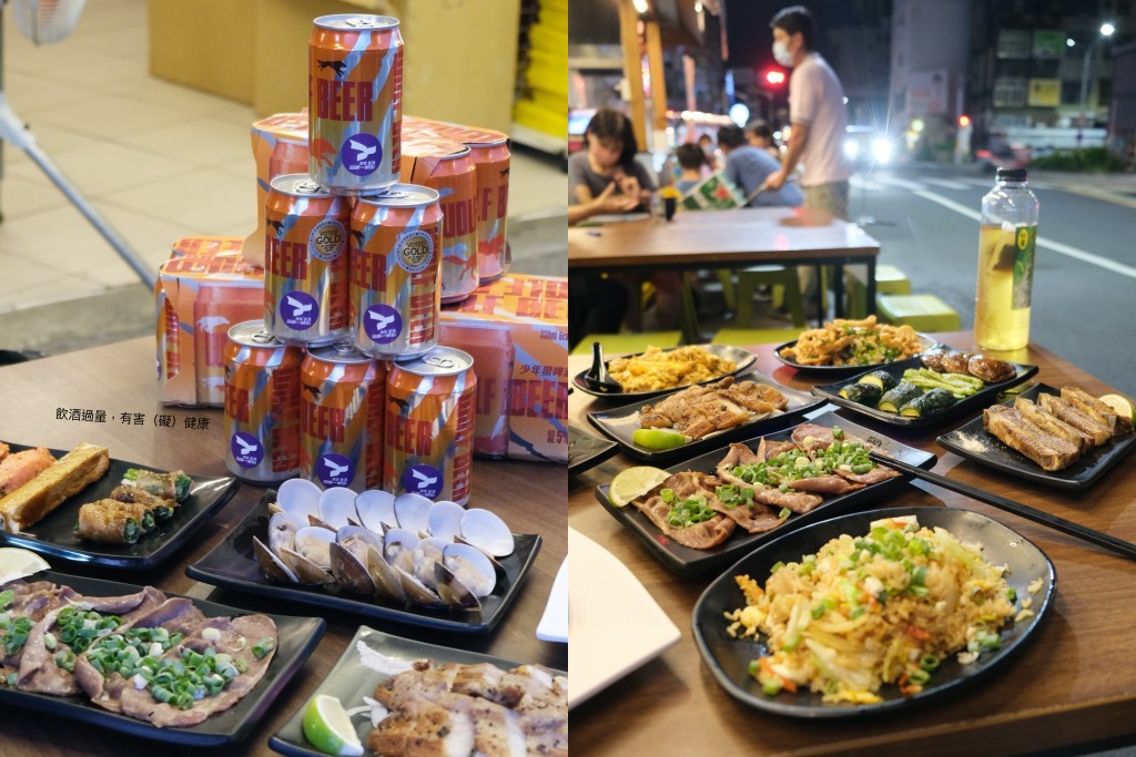 台南海安路「舞鶴燒烤舖」露天燒烤攤,串串燒烤配啤酒,夏日啤酒透心涼! 台南海安路「舞鶴燒烤舖」露天燒烤攤,串串燒烤配啤酒,夏日啤酒透心涼!
