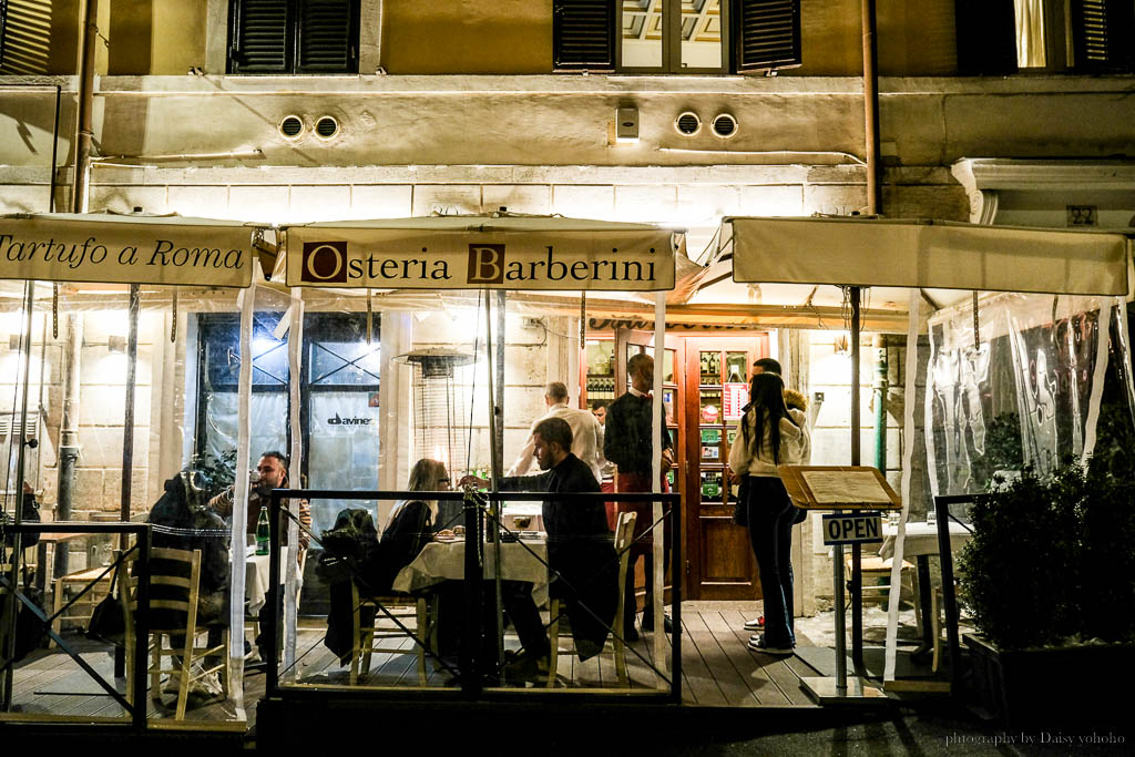 Osteria Barberini, 羅馬餐廳, 羅馬松露餐廳, 義大利松露料理, 羅馬美食