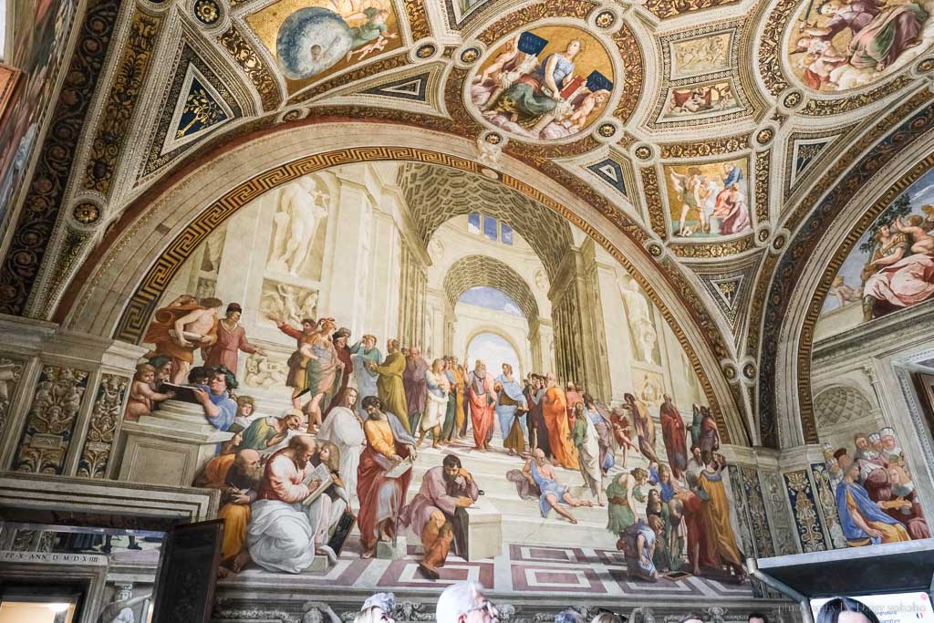 梵蒂岡博物館-拉斐爾廳《雅典學院》