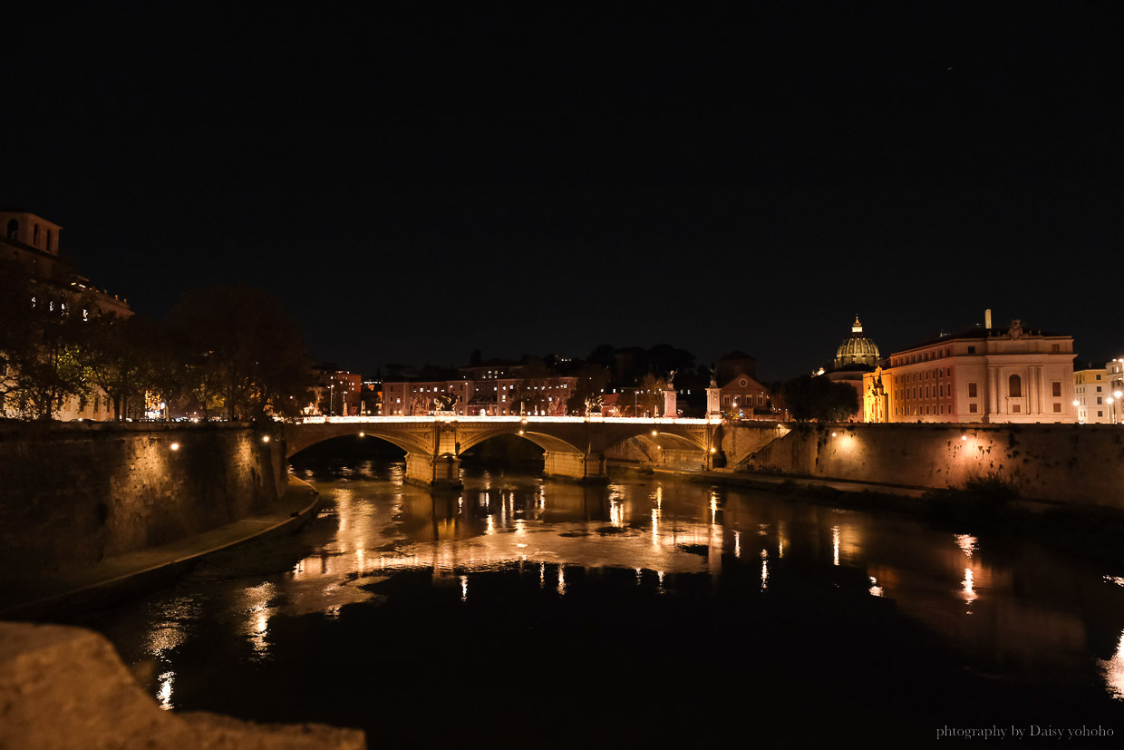 義大利羅馬｜聖天使城堡 Castel Sant'Angelo，台伯河畔羅馬皇帝哈德良陵寢