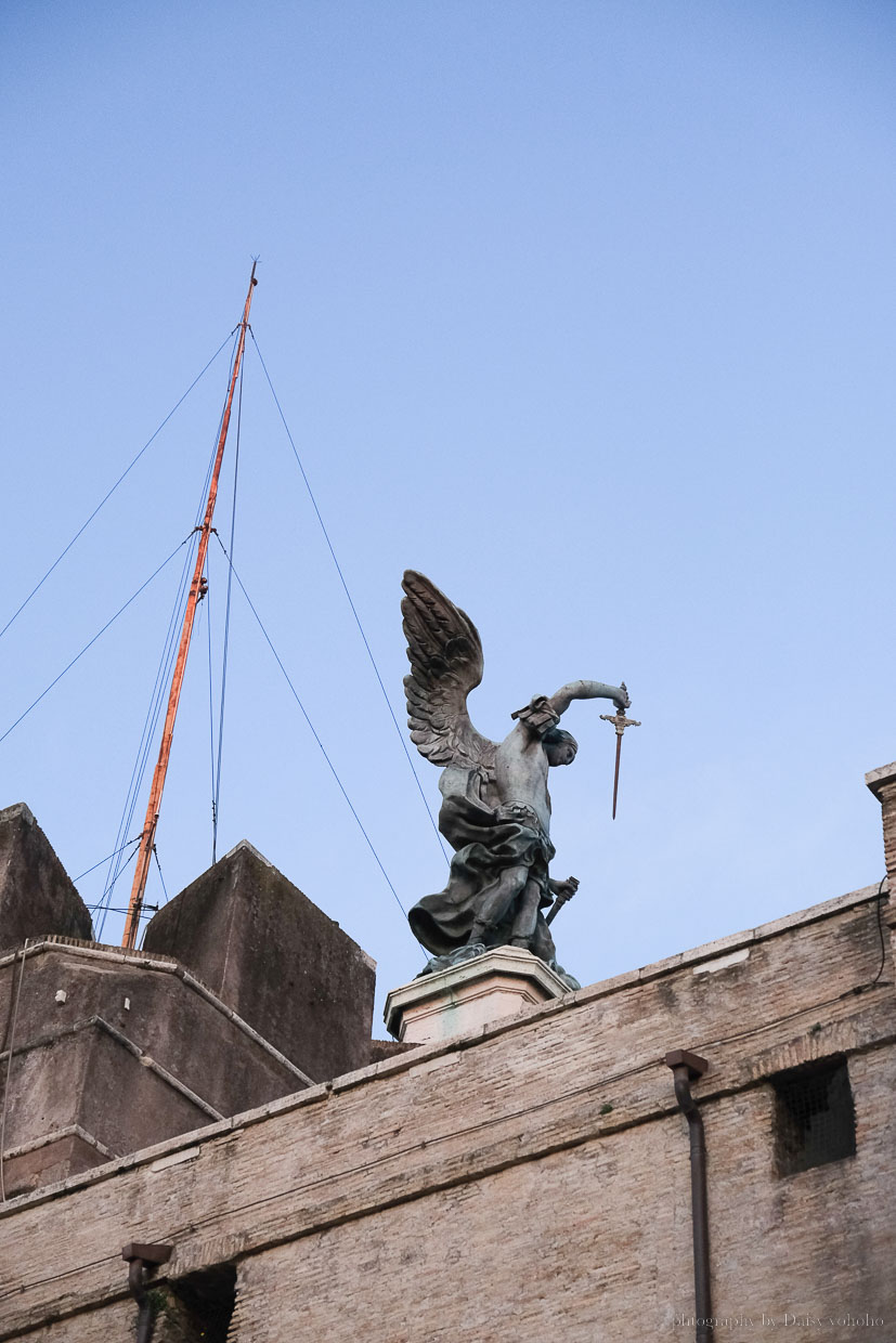 義大利羅馬｜聖天使城堡 Castel Sant'Angelo，台伯河畔羅馬皇帝哈德良陵寢