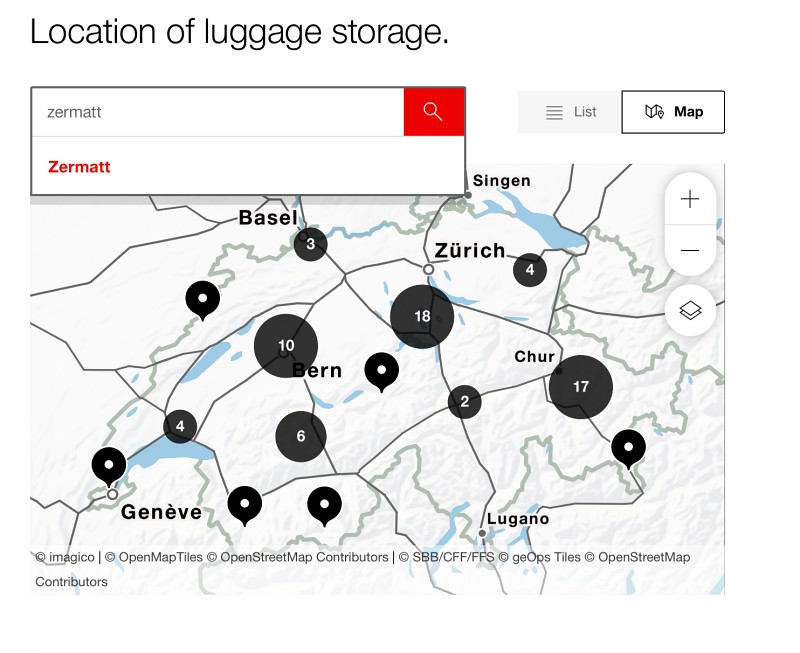 瑞士行李寄放》SBB火車站行李寄物櫃價格、尺寸大小，24小時全年無休！