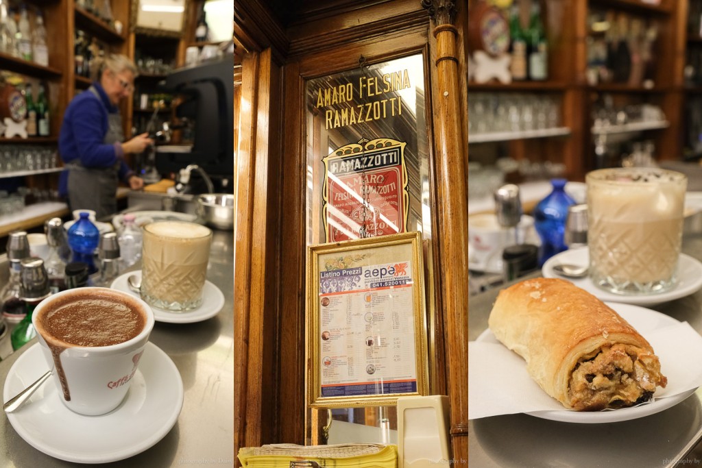 威尼斯最古老咖啡館 Pasticceria Rizzardini，熱巧克力也太好喝，威尼斯特色糕點這都有！