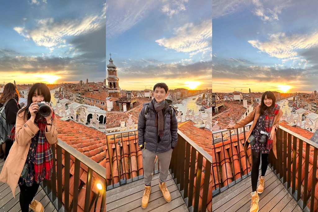 威尼斯免費景點》DFS百貨T廣場頂樓觀景台，俯瞰大運河風景，浪漫指數爆表！