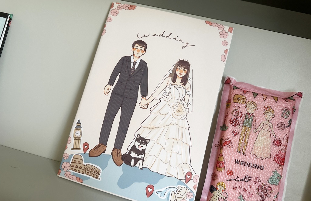 黛西結婚紀錄》結婚書約似顏繪客製化，畫出幸福的存在，還有婚禮小卡製作！