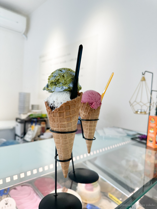 嘉義民雄冰淇淋「尋光小徑義式冰淇淋 Gelato」猜猜"環保地球"會是什麼口味？