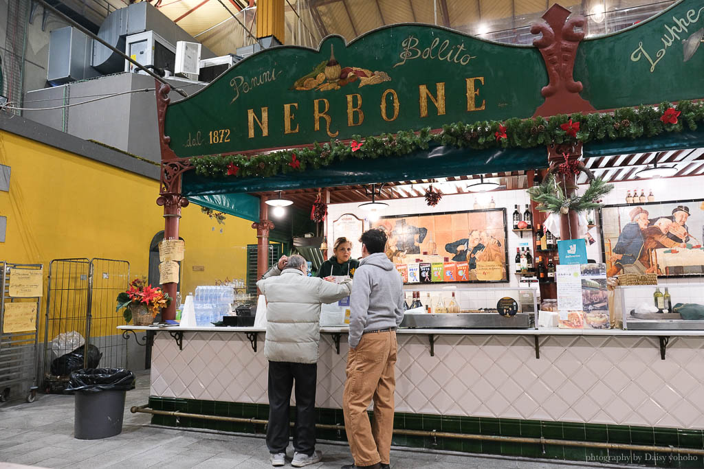 Da Nerbone 牛肚包, 佛羅倫斯牛肚包, 佛羅倫斯美食, 佛羅倫斯中央市場, 佛羅倫斯平價小吃, 佛羅倫斯早餐, Panini con Lampredotto