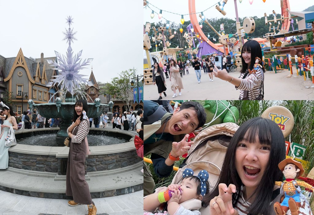 帶寶寶去香港迪士尼樂園，嬰兒在迪士尼可以玩什麼？開箱魔雪奇緣世界園區，艾爾戴倫城堡好夢幻，雪寶太可愛！