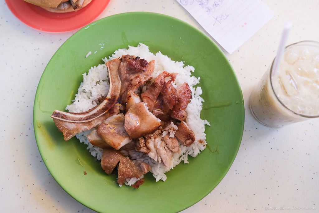 香港美食小吃，科記咖啡餐廳，豬肉飯