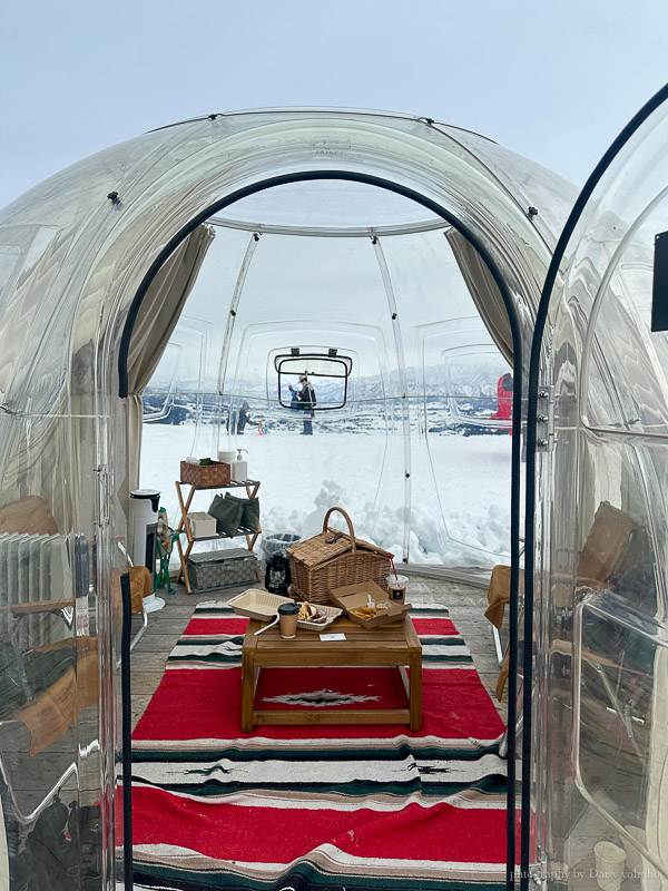 湯澤石打丸山雪場｜圓頂透明帳篷吃雪山鬆餅｜Veranda Ishiuchi Maruyama