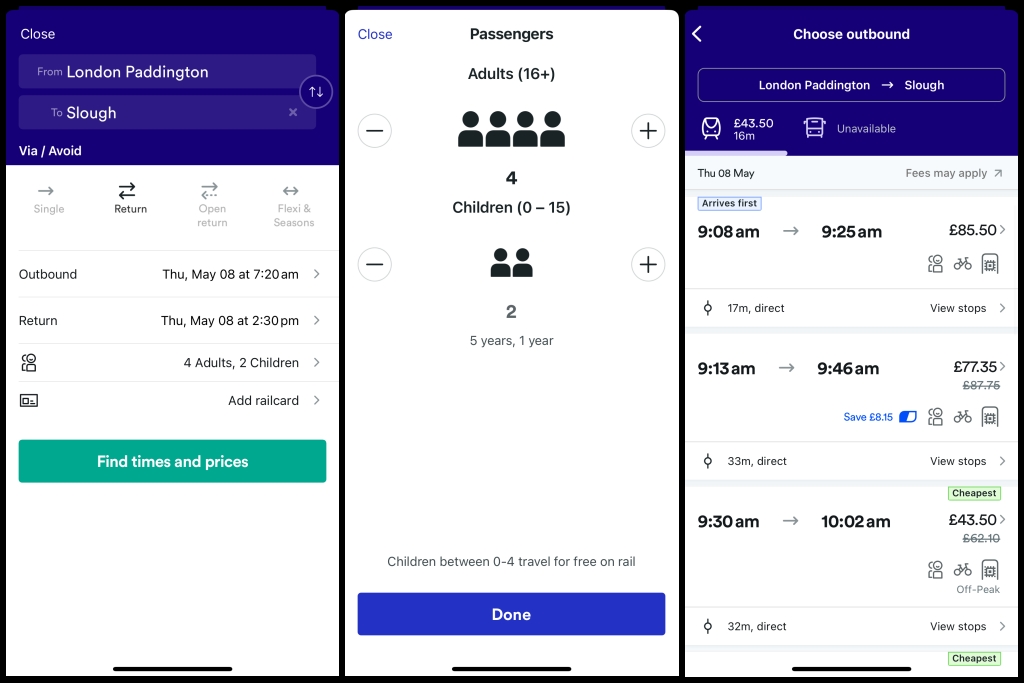 Trainline 英國火車訂票好用 APP