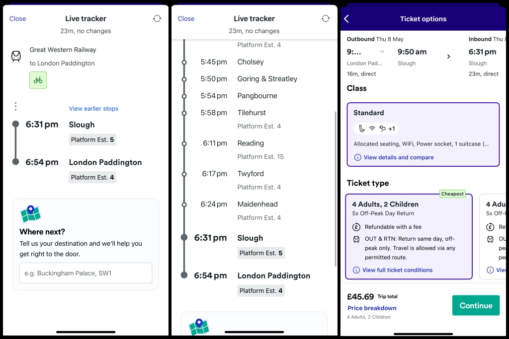 Trainline 英國火車訂票好用 APP